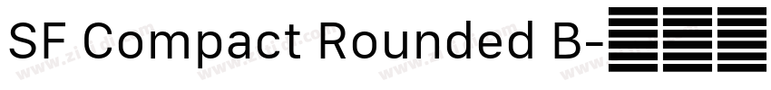SF Compact Rounded B字体转换